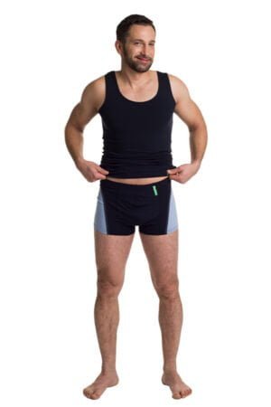 Moške box hlače 7070 - Temno modra, XL