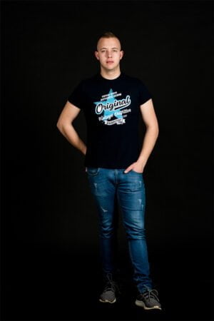 Moška majica Star - Temno modra, M